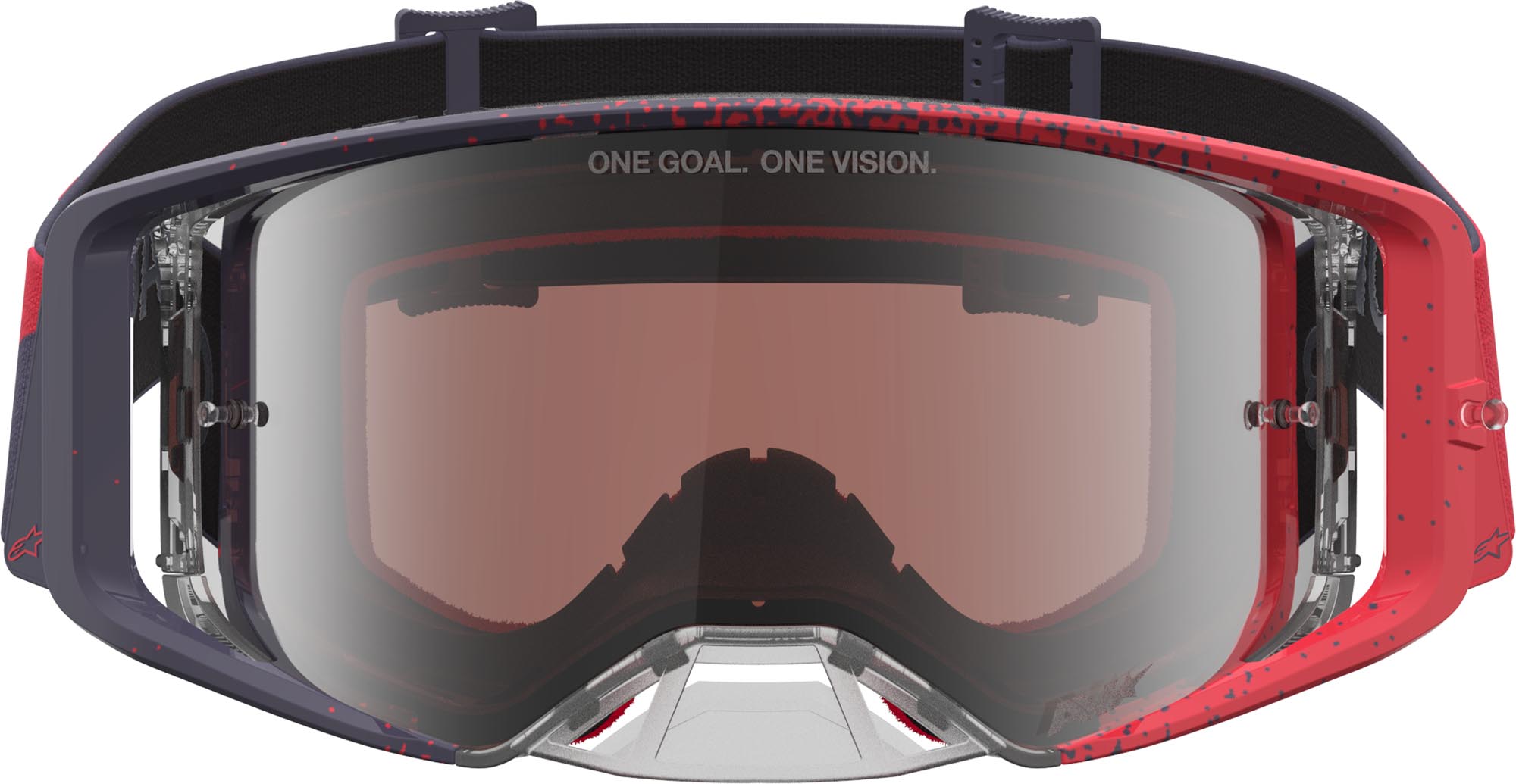 Alpinestars Supertech Hiten Mirror Motocross Brille rot/schwarz/silber Abbildung 4