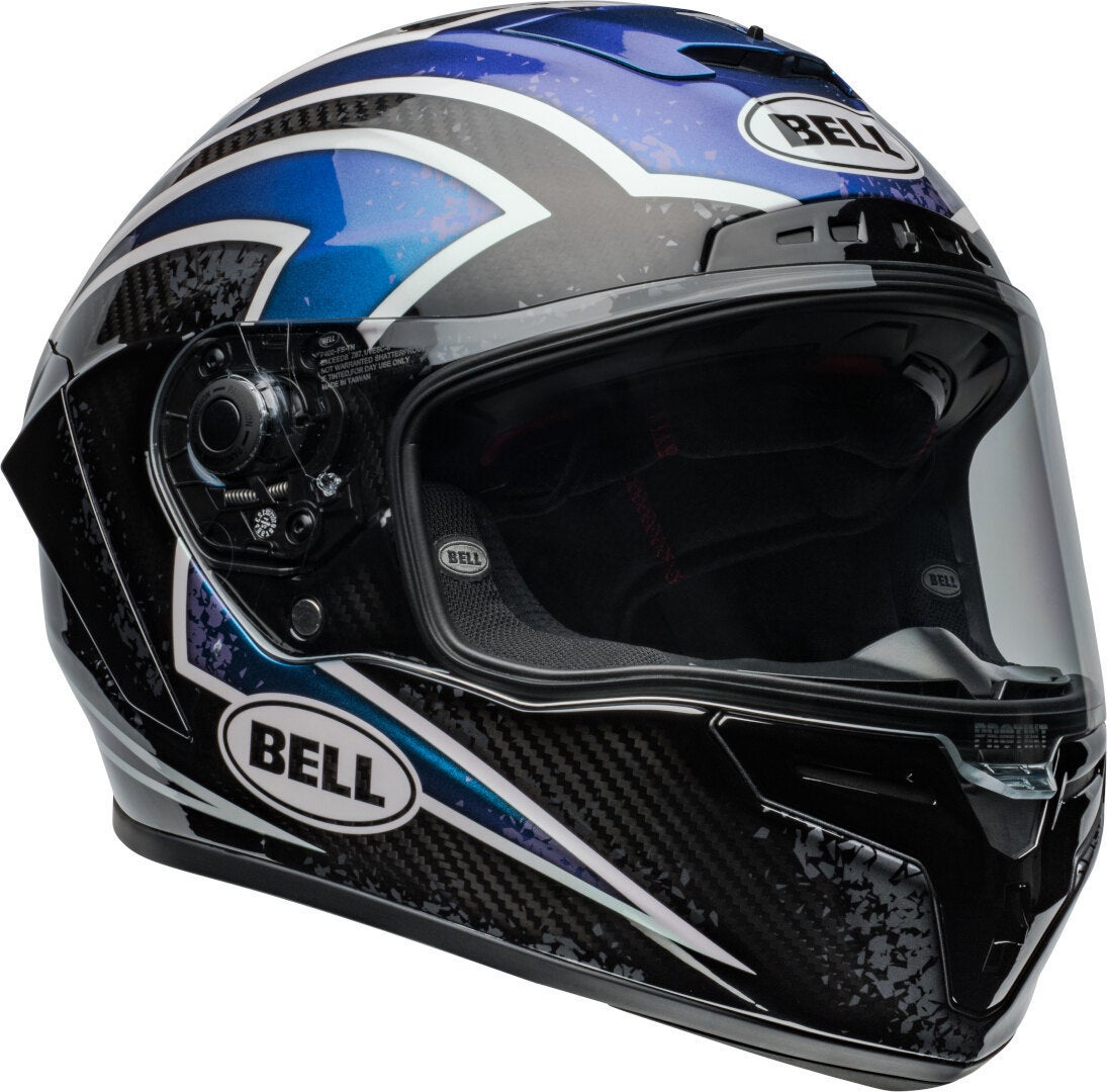 Bell Race Star DLX Flex Xenon Hjelm sort/mørkeblå/sølv L (59/60) Figur 3