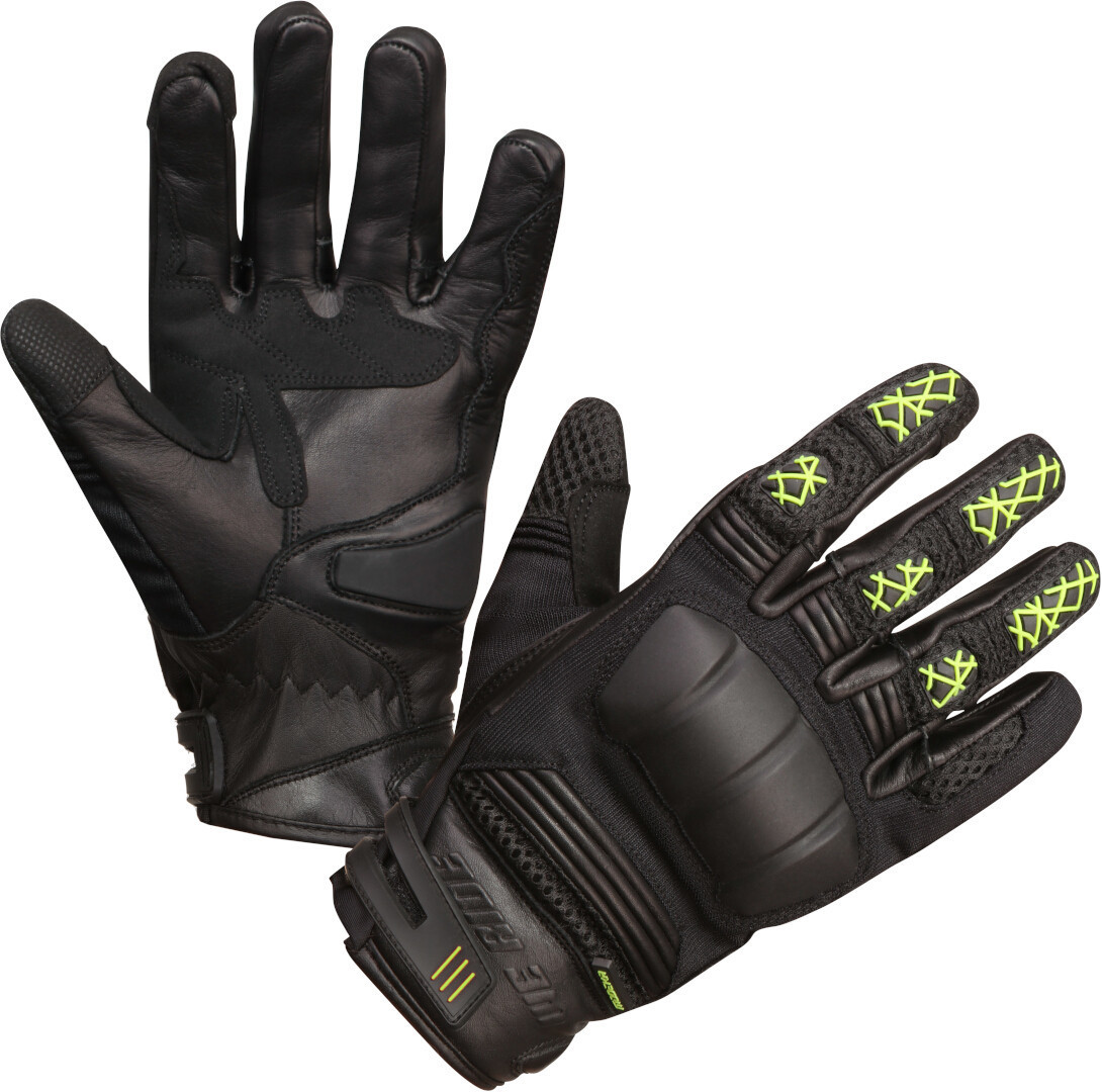 Modeka Ennos Motorradhandschuhe schwarz/gelb 10 Abbildung 1