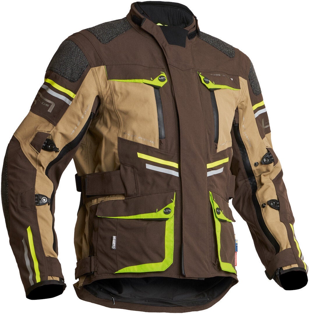 Lindstrands Sunne waterproof Motorcycle Textile Jacket brown/sand 54 Figure 1