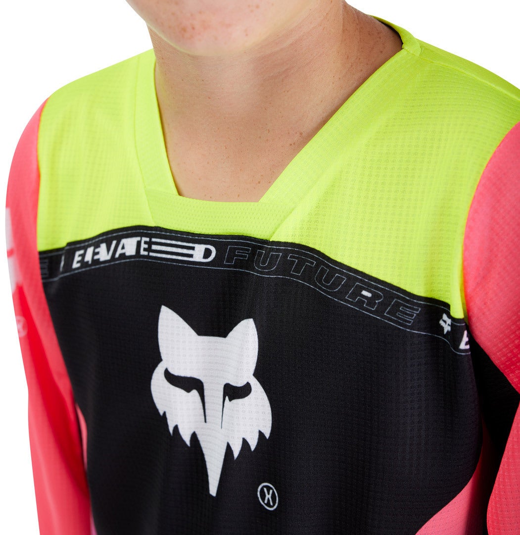 FOX 180 Elevated Jugend Motocross Jersey pink YXL Abbildung 4