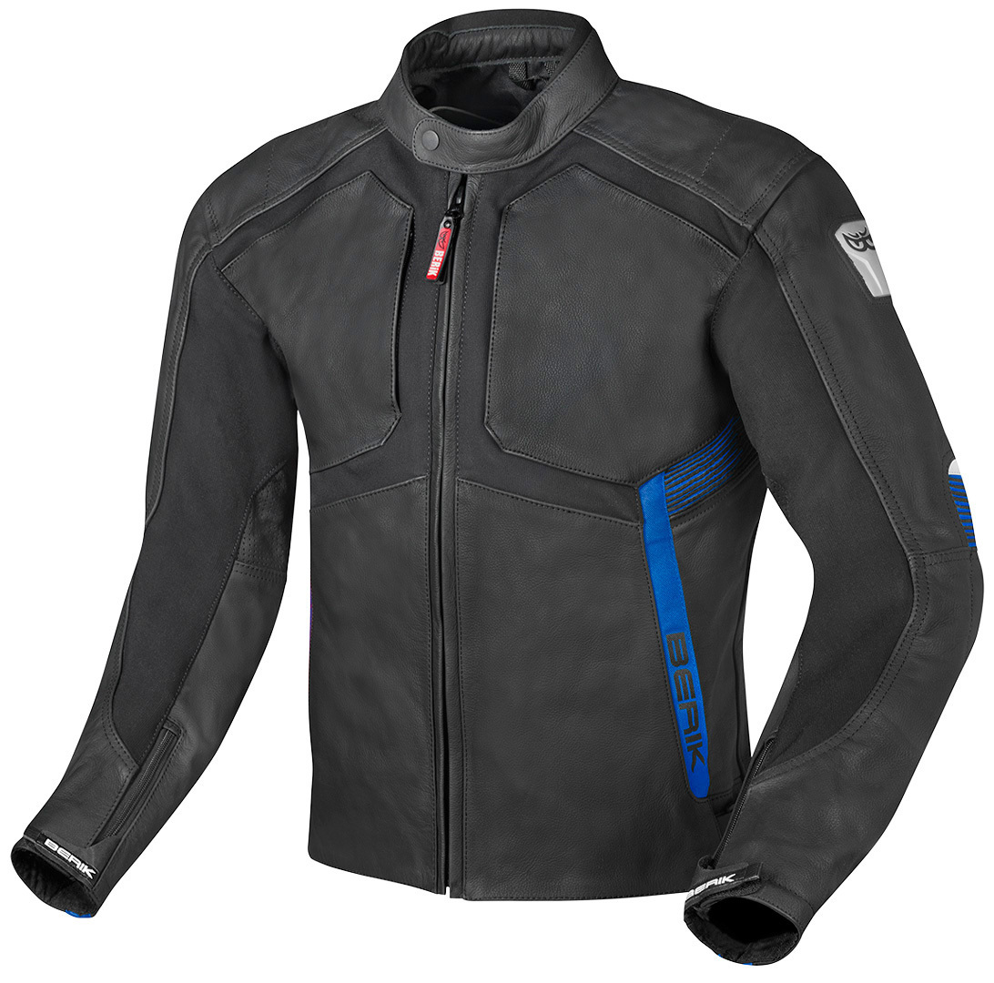 Berik Flexius Motorcycle Leather Jacket black/blue 52 Figure 1
