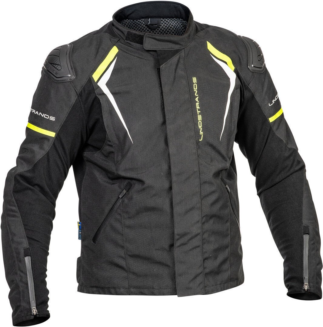 Lindstrands Sandvik waterproof Motorcycle Textile Jacket black/yellow 54 Figure 1