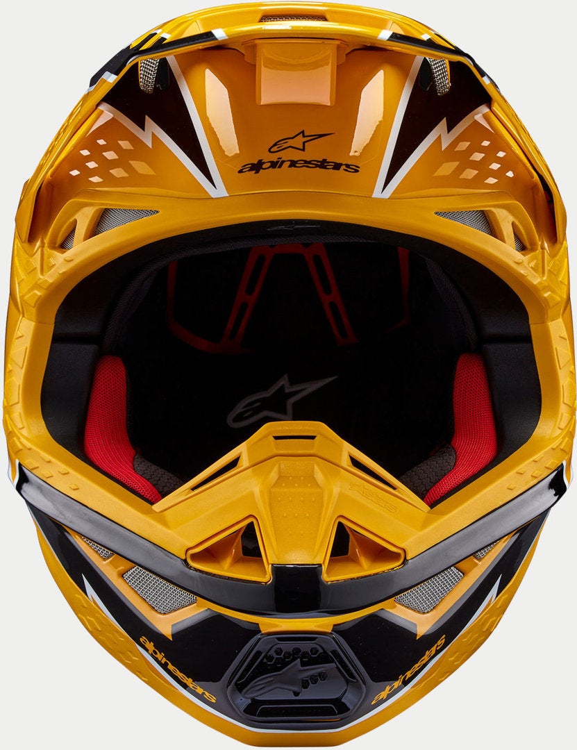 Alpinestars Supertech S-M10 Ampress 2024 Motocross hjelm sort/gul M (57/58) Figur 5