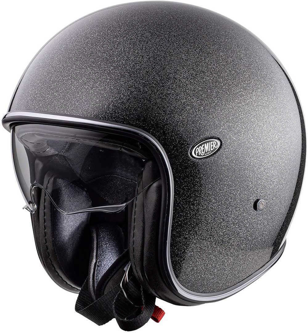 Premier Vintage U9 Glitter Silver Jet Helm M (57/58) Figuur 1