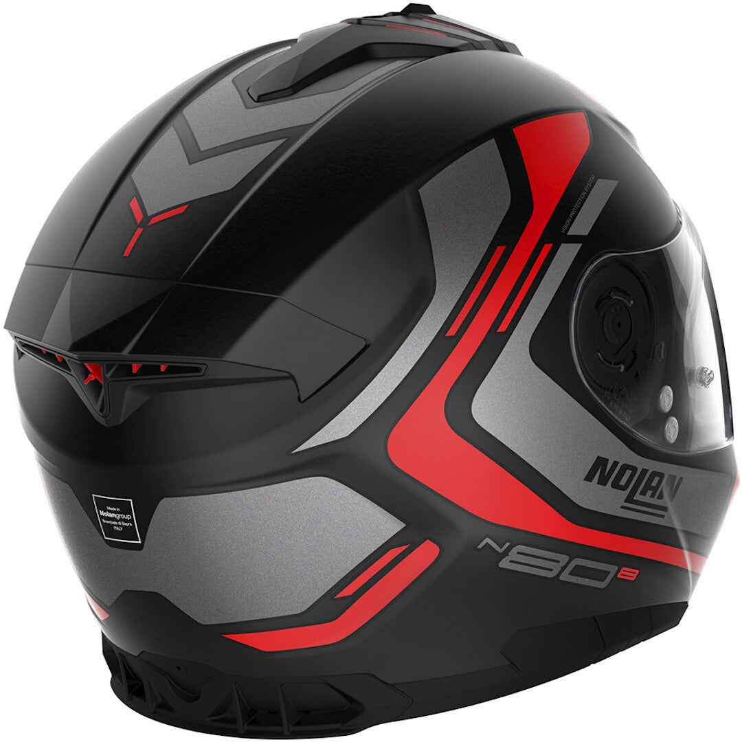 Nolan N80-8 Ally N-Com Casco negro/rojo M (58/59) Figura 4