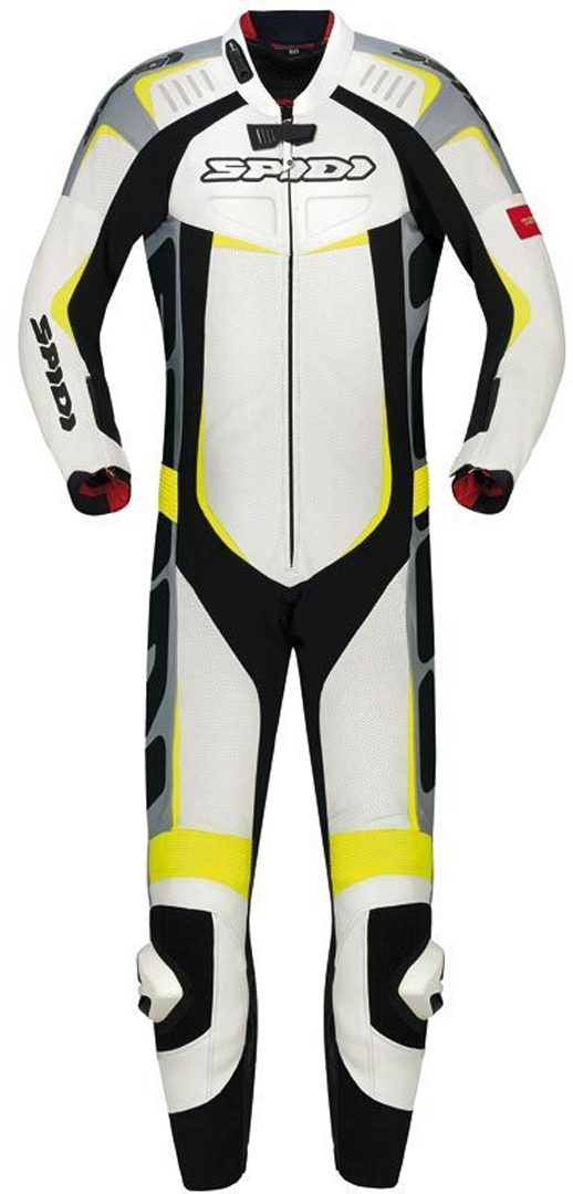 Spidi Track Wind Pro 海賊王機車皮衣 白/黑/黃 58 圖1