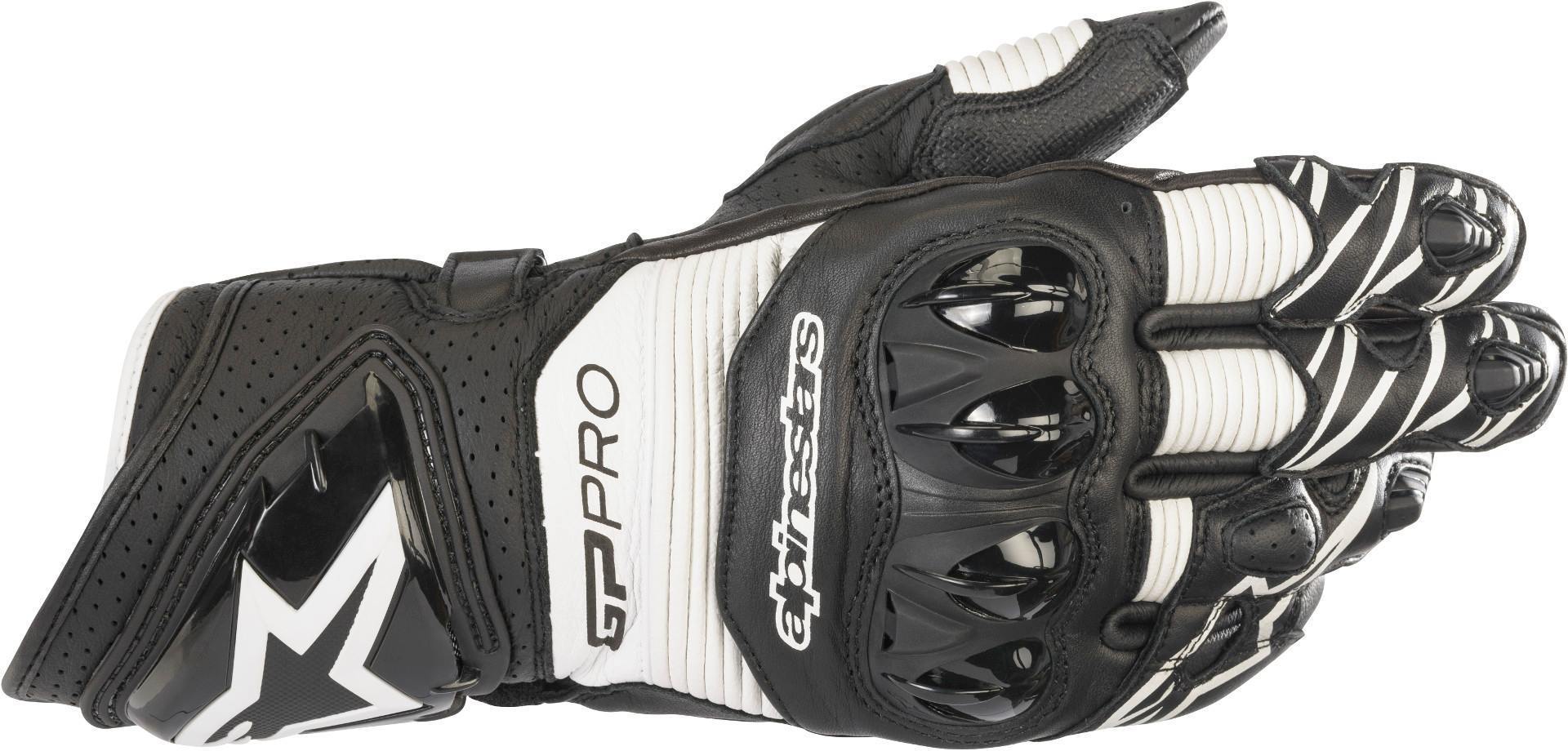 Alpinestars GP PRO R3 Motorradhandschuhe schwarz/weiß S Abbildung 1