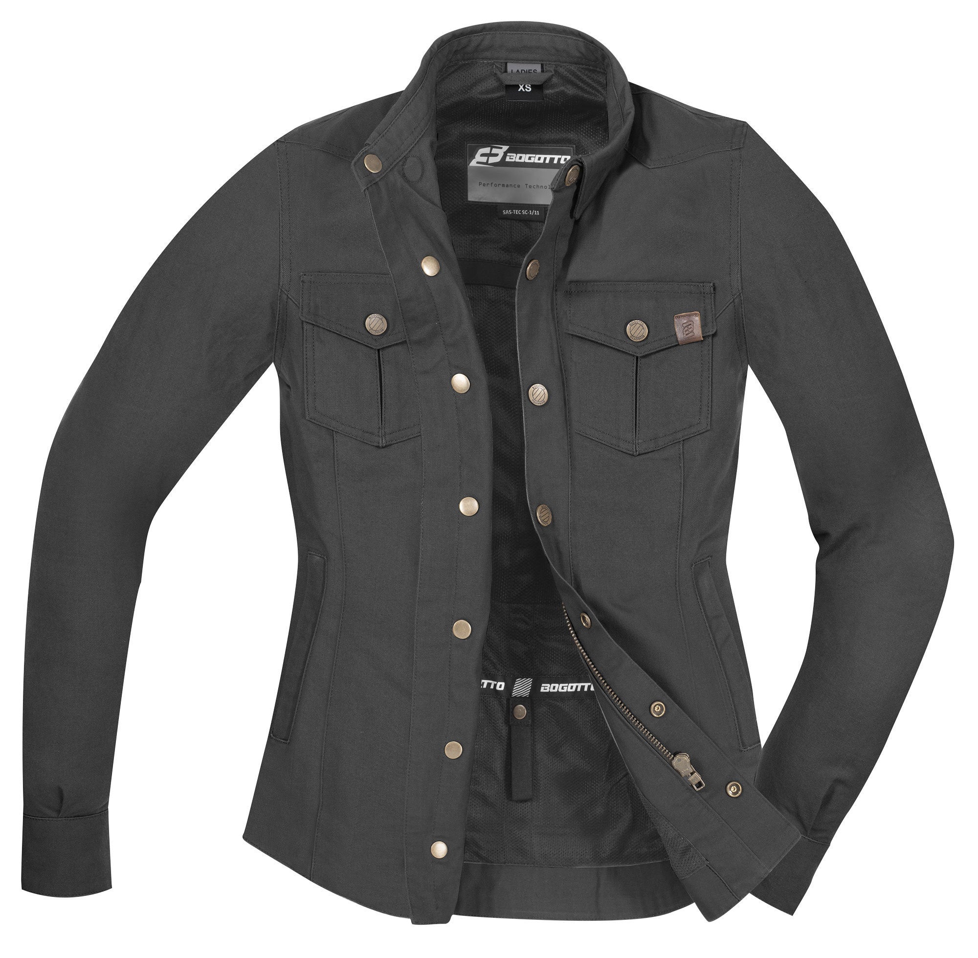 Bogotto Furrow Damen Motorrad Hemd dunkelgrau L Abbildung 4