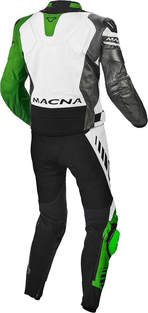 Macna Tracktix Two Piece perforated Motorcycle Leather Suit green 56 Figure 2