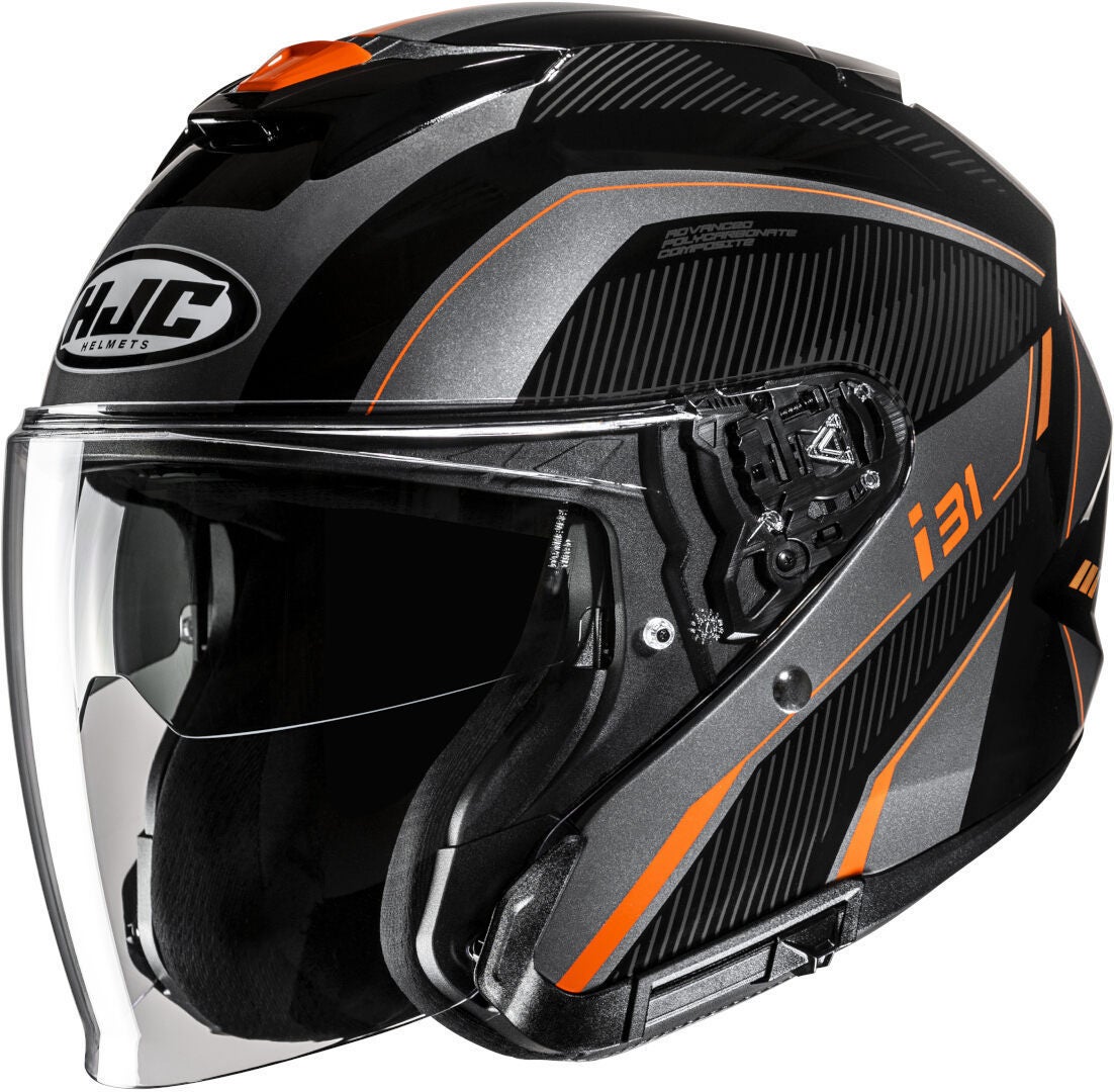 HJC i31 Reno Casco jet nero/grigio/arancione S (55/56) Figura 1