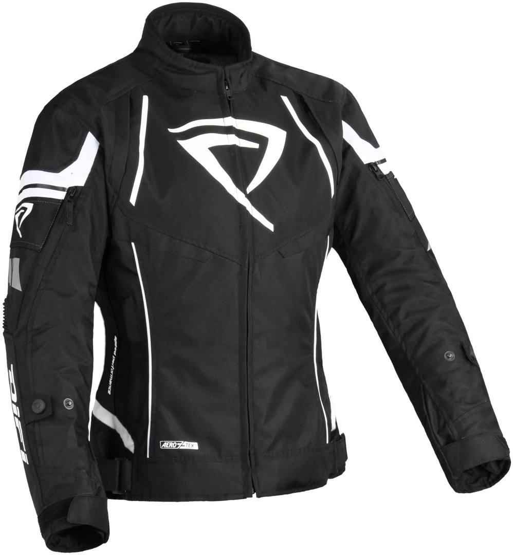 DIFI Estoril Aerotex imperméable dames moto textile veste Noir/Blanc M Figure 1