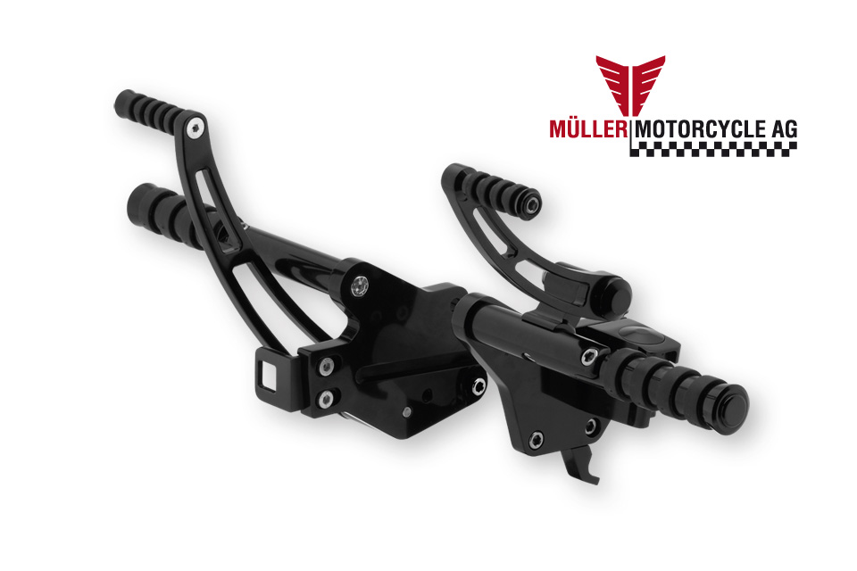MÜLLER MOTORCYCLE Sistema de apoio de alumínio para Softail (FXST), 00-06 Artigo principal Figura 1