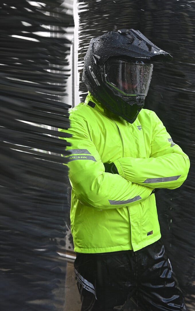 Richa Rain Stretch 2L Motorcycle Rain Jacket neon yellow 6XL Figure 7