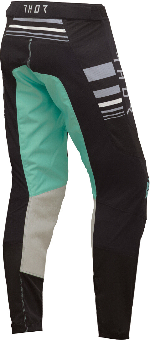 Thor Prime Blaze Pantaloni de motocross pentru doamne Negru/Verde 1/2 Figura 3