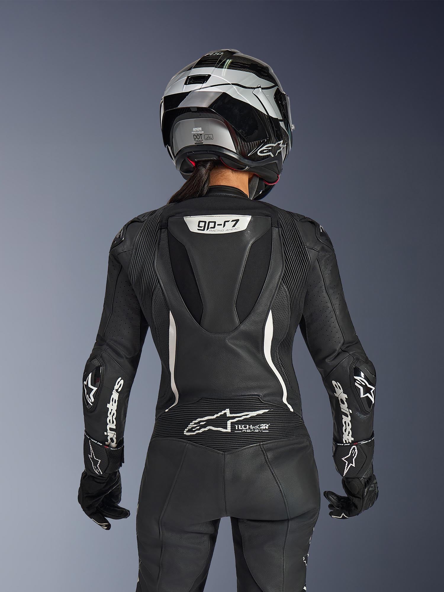 Alpinestars Stella GP-R7 Damer 1-delt motorcykellæderdragt Sort 44 Figur 10