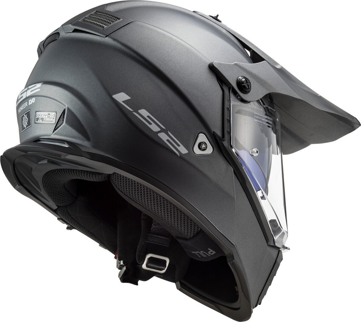 LS2 MX436 Pioneer Evo Casco Motocross Matt in titanio M (57/58) Figura 5