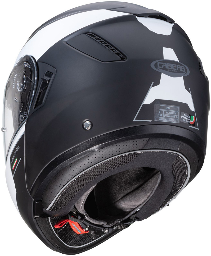 Caberg Levo Prospect Helm Zwart mat/wit S (55/56) Figuur 4