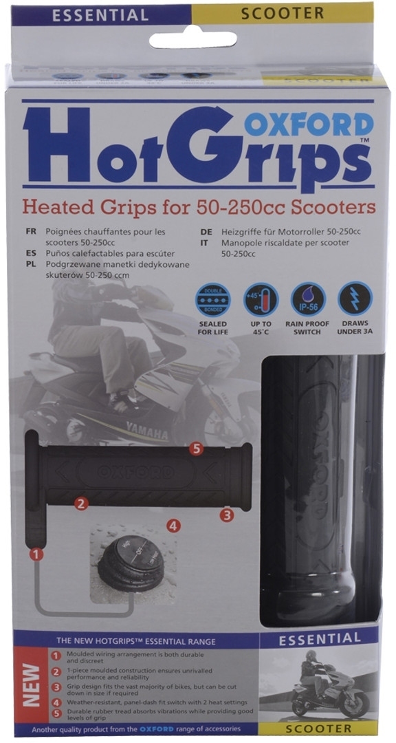 Oxford Essential Scooter Uppvärmda grepp Figur 1