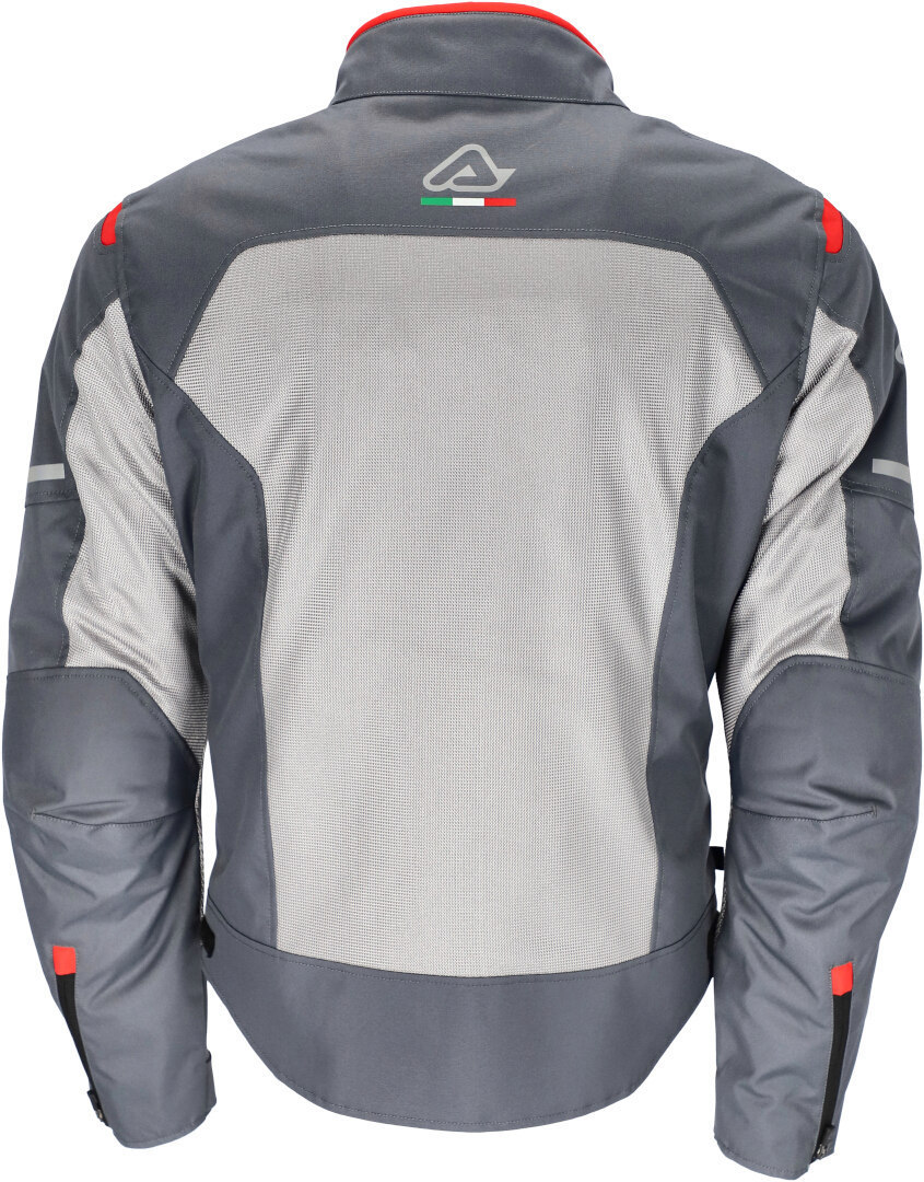 Acerbis On Road Ruby Motorrad Textiljacke grau/rot 3XL Abbildung 2