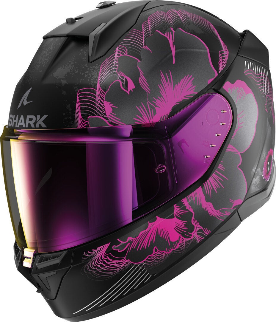 black matt/purple