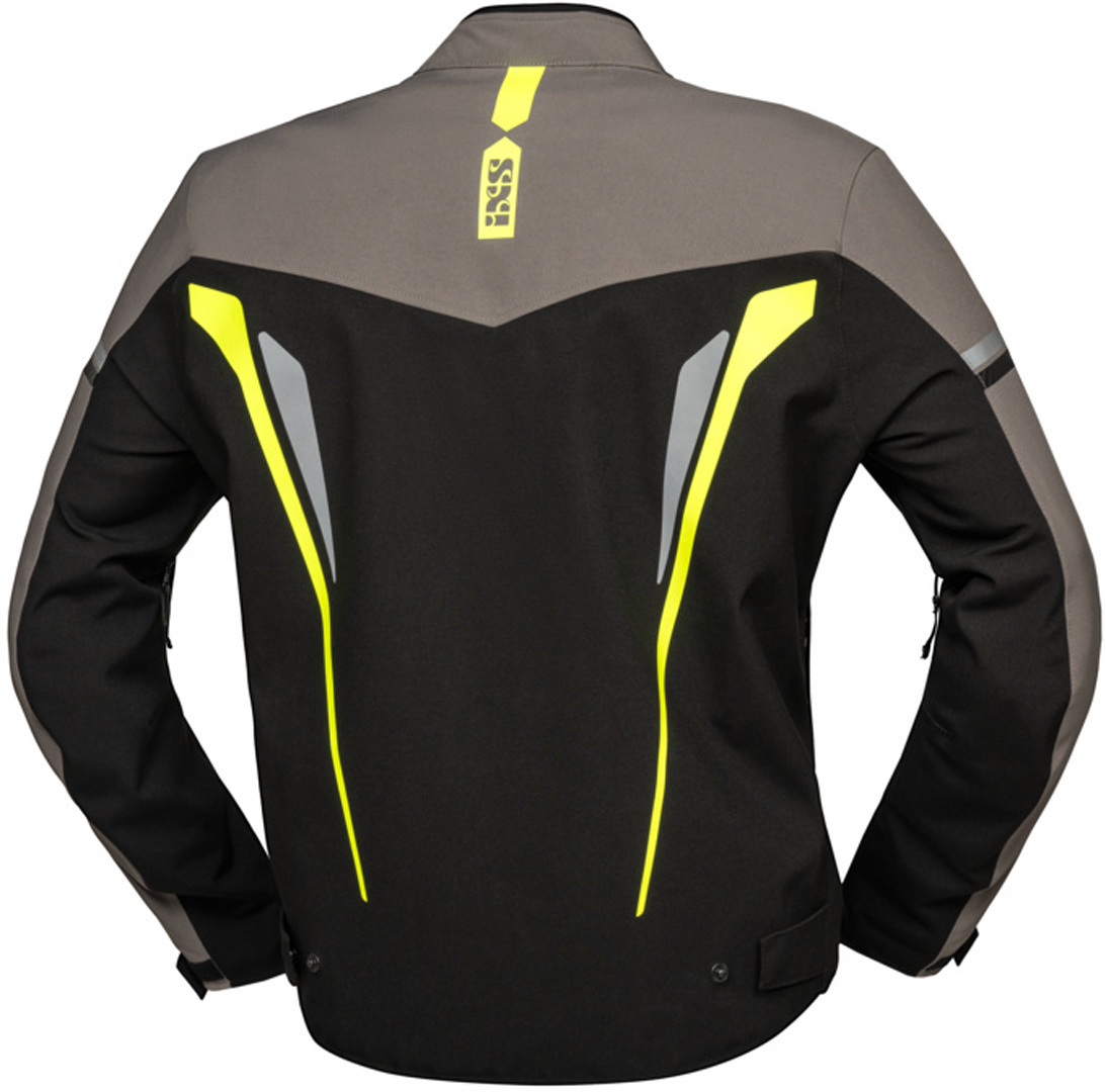 IXS TS-Pro ST+ waterproof Motorcycle Textile Jacket black/grey/yellow M Figure 2