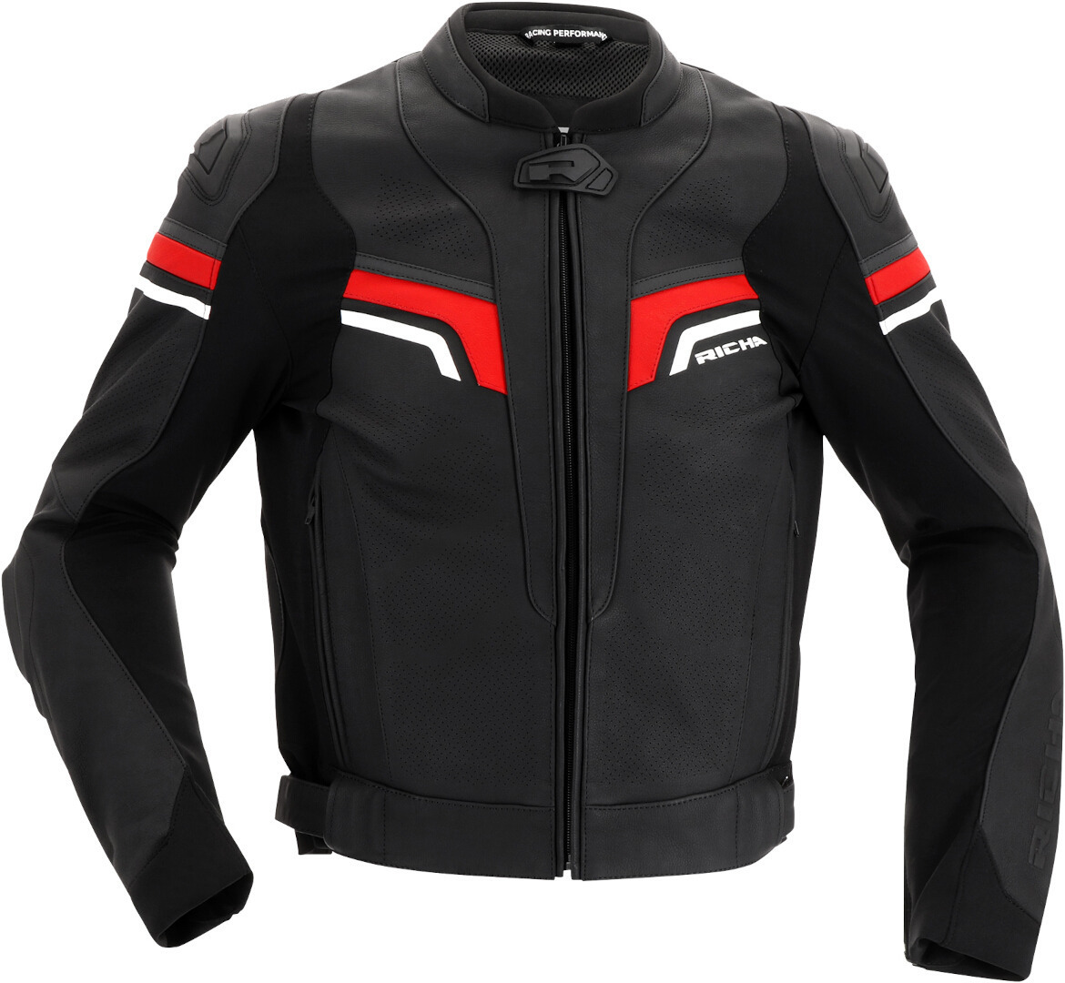 Richa Matrix 2 perforated Motorcycle Leather Jacket black/red/white 52 Figure 2