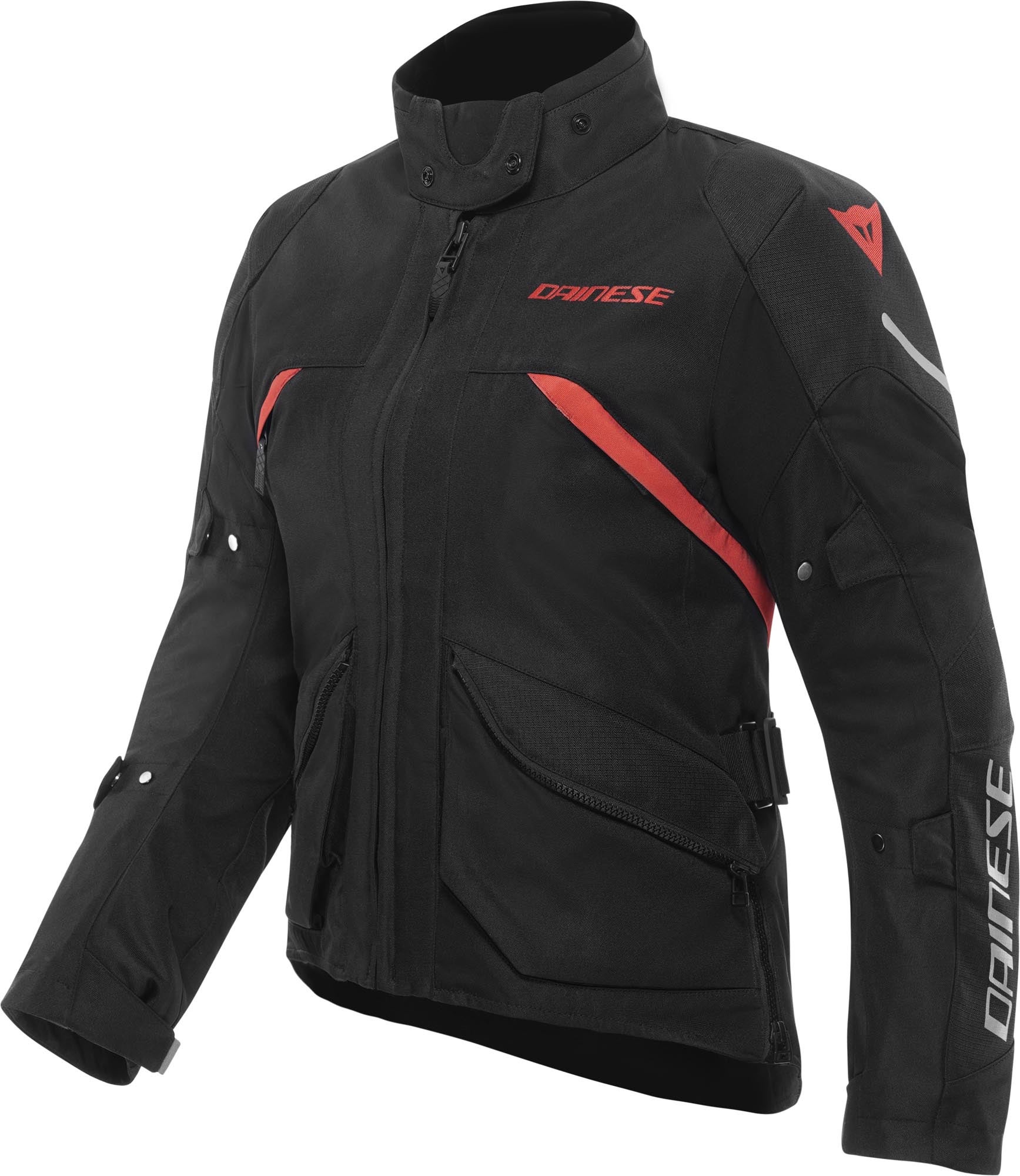 Dainese Tempest 4 D-Dry Veste textile moto pour dames Noir/Noir/Rouge 48 Figure 1