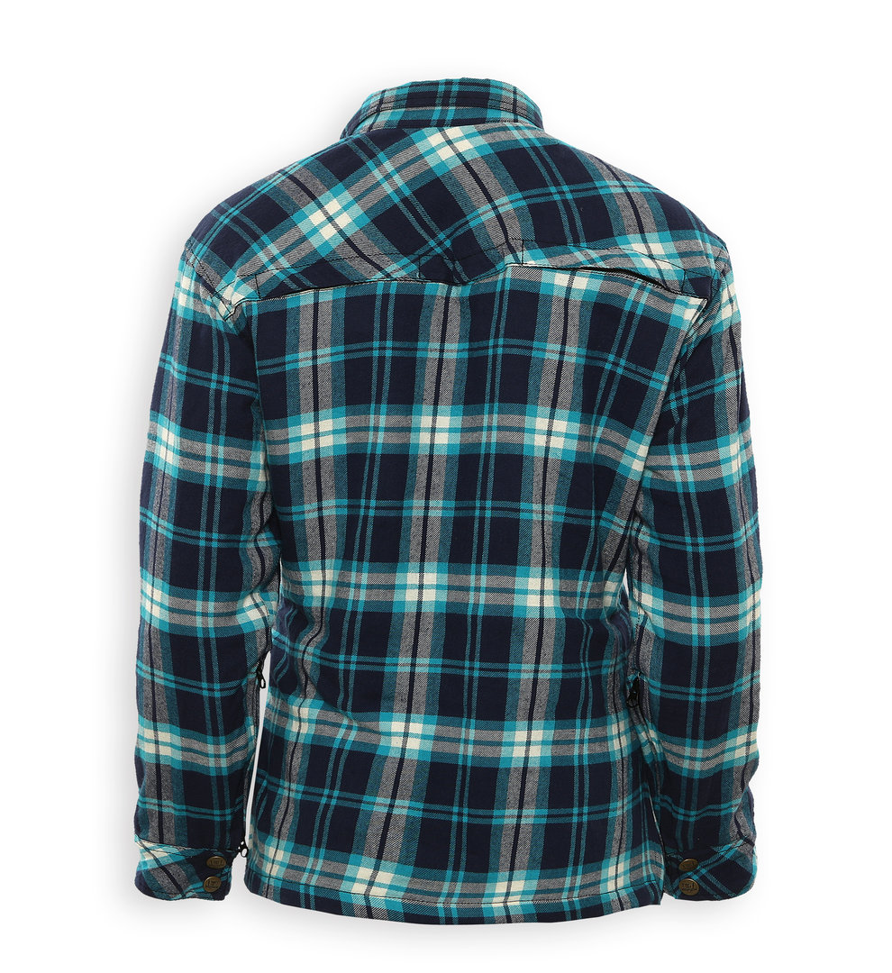 Bores Lumberjack Premium Cămașă de motocicletă pentru doamne Albastru/Alb XS Figura 3