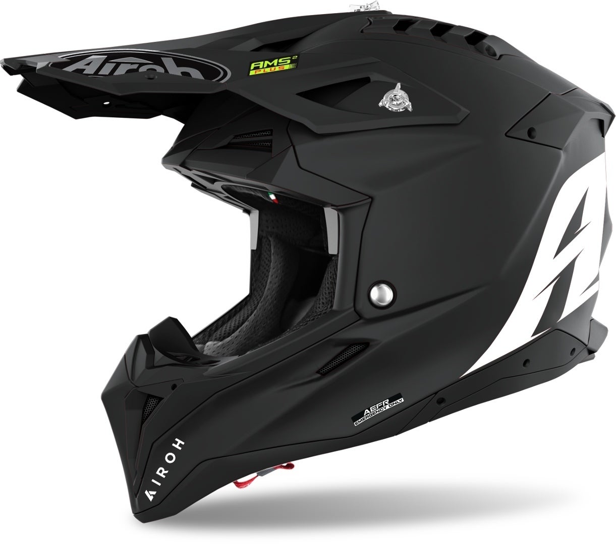 Airoh Aviator 3 Color Casco Motocross nero opaco S (55/56) Figura 2