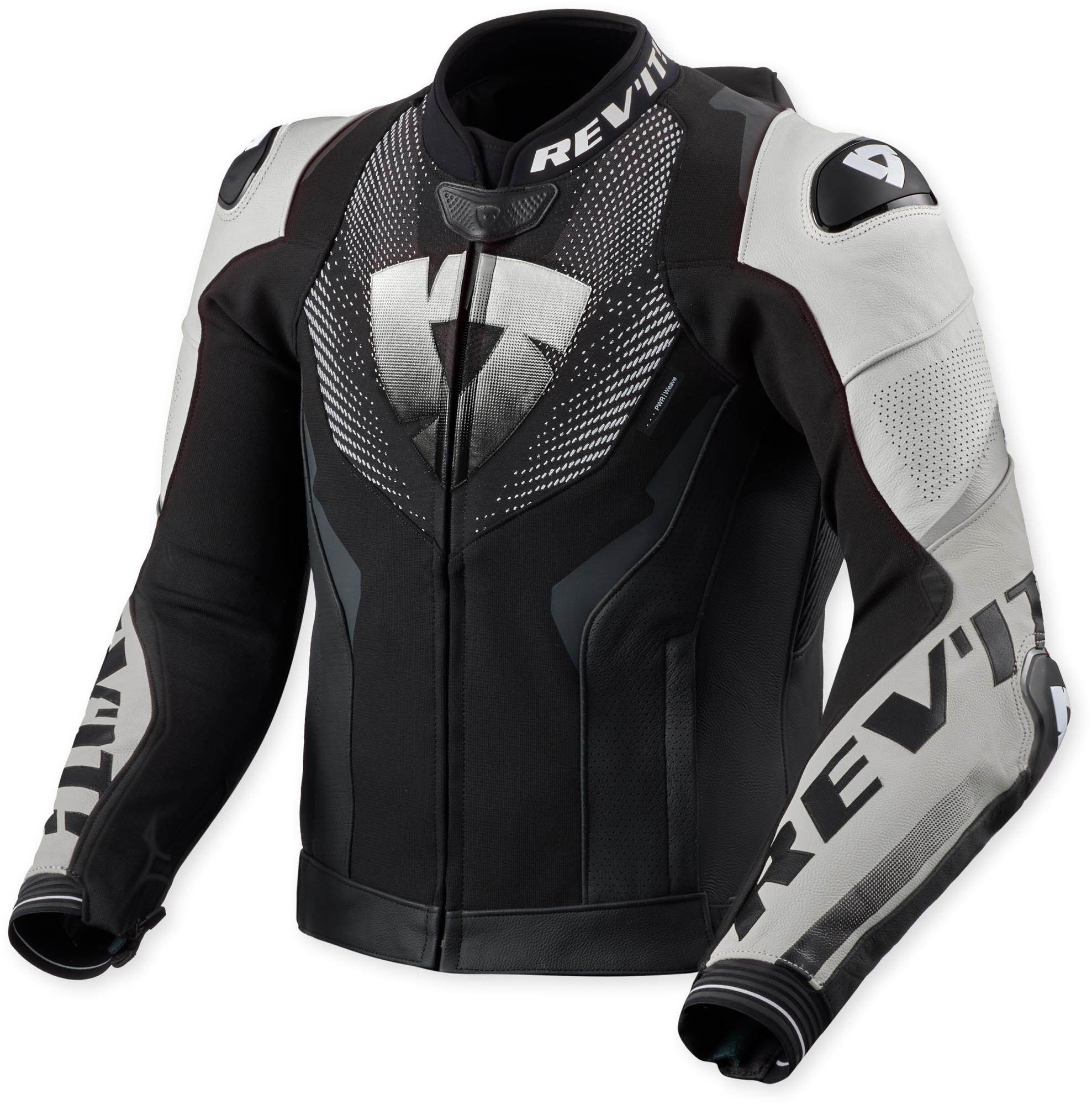 Revit Hyperspeed 3 Pro Motocyklová kožená bunda černobílá 48 Obrázek 1