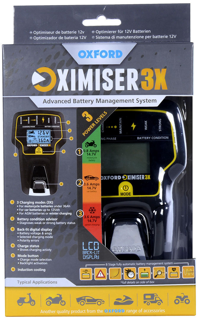 Oxford Oximiser 3X EU Batteriladdare Figur 4