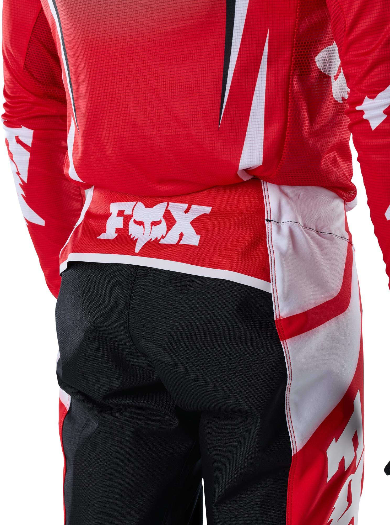 FOX Flexair Thorn Motokrosové kalhoty červená/černá/bílá 34 Obrázek 6