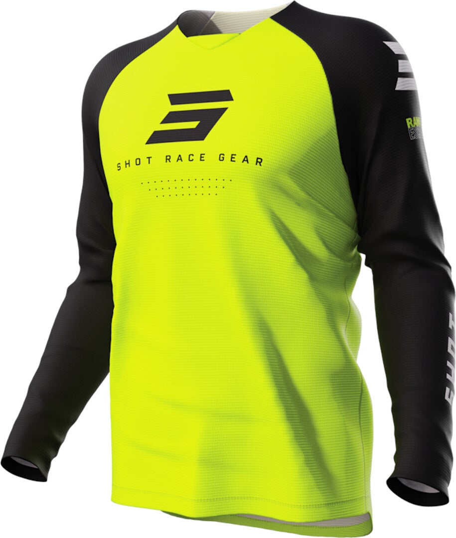 Shot Draw Escape Maillot de motocross pour enfants jaune/noir 8/9 Figure 1