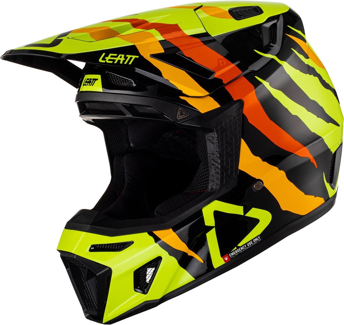 Leatt 8.5 Tiger Casco da motocross con occhiali nero/giallo M (57/58) Figura 2