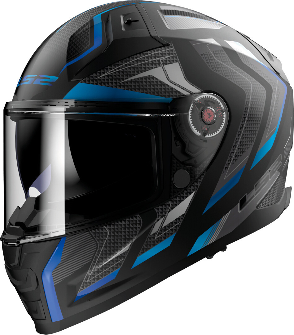 LS2 FF811 Vector II Alizer Casco nero opaco/blu XL (61/62) Figura 1
