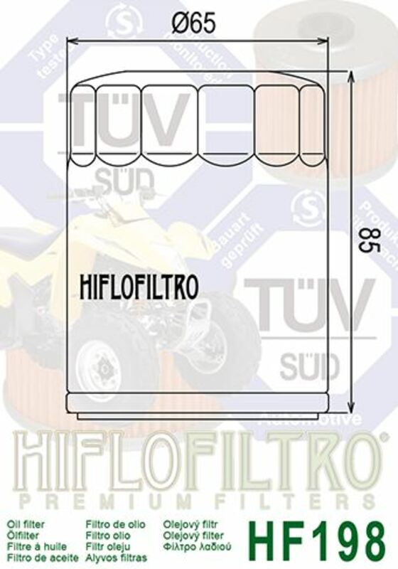 Hiflofiltro Oljefilter - HF198 Figur 3