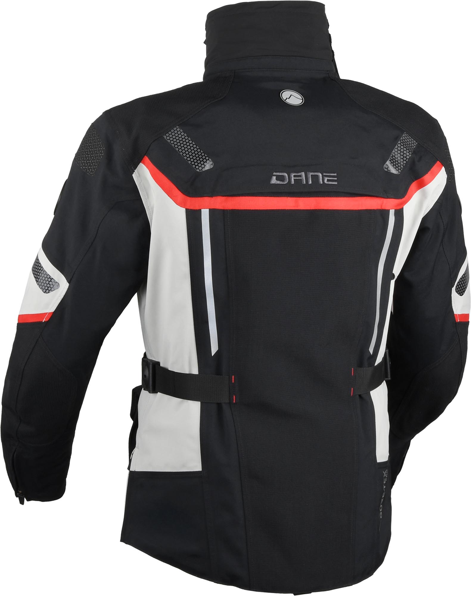 DANE Nimbus 3 Gore-Tex Pro waterproof Motorcycle Jacket black/grey/red L Figure 4