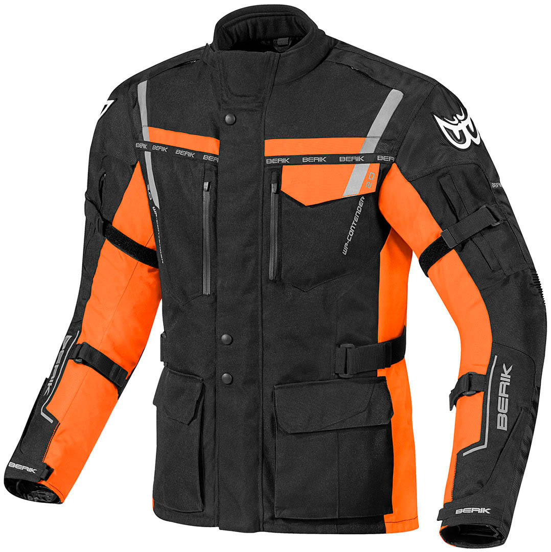 Berik Torino Waterproof Motorcycle Textile Jacket black/orange 52 Figure 1