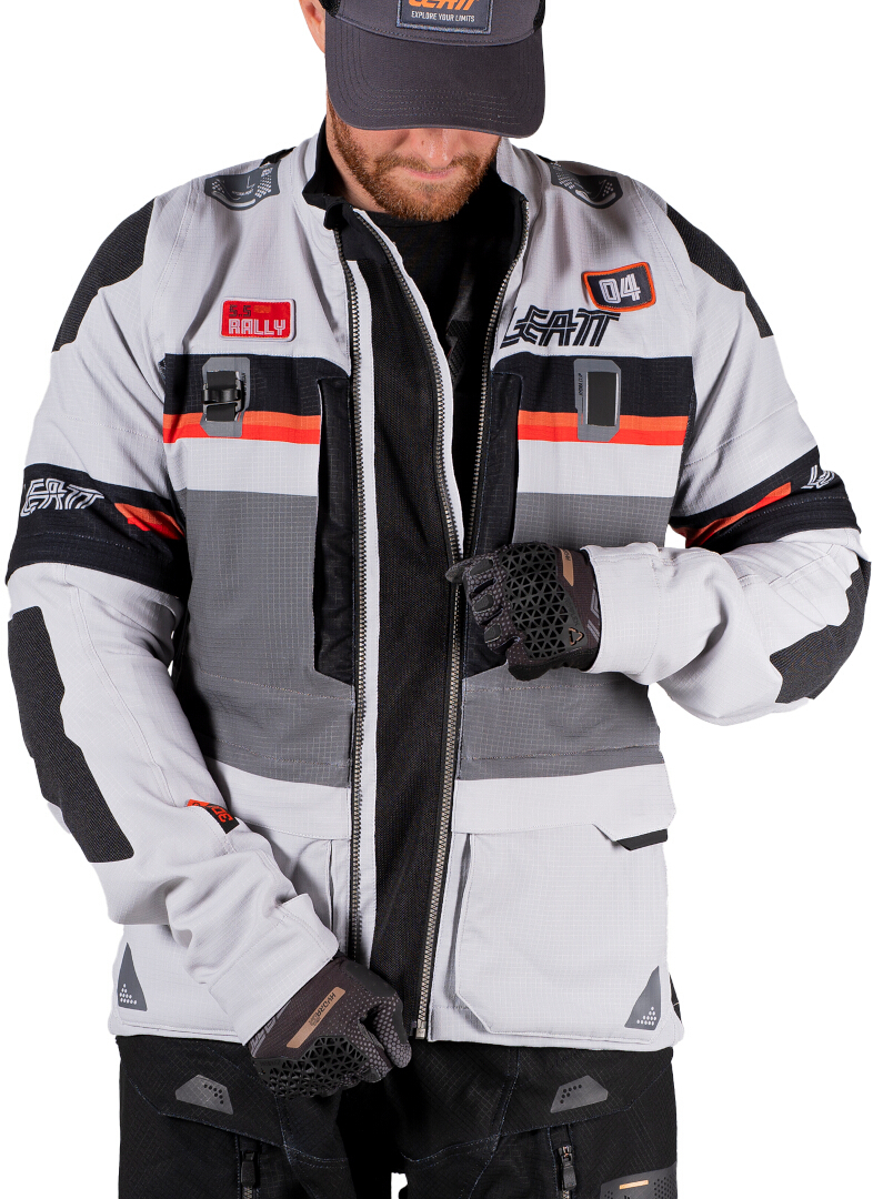 Leatt ADV Rally 5.5 Blouson textile de moto Gris clair/gris foncé/noir L Figure 2