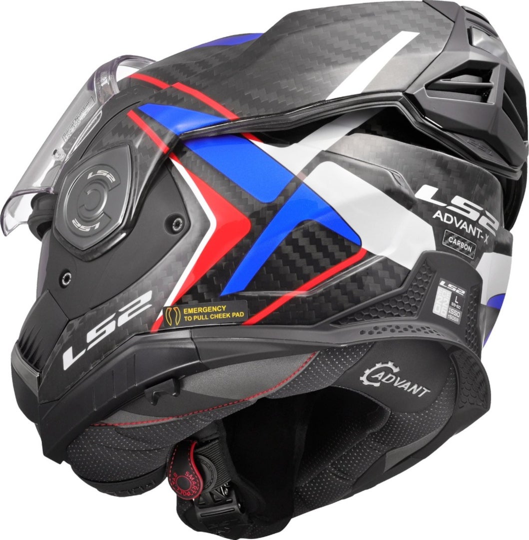 LS2 FF901 Advant X Carbon Future II Helmet white/blue/red XL (61/62) Figure 12