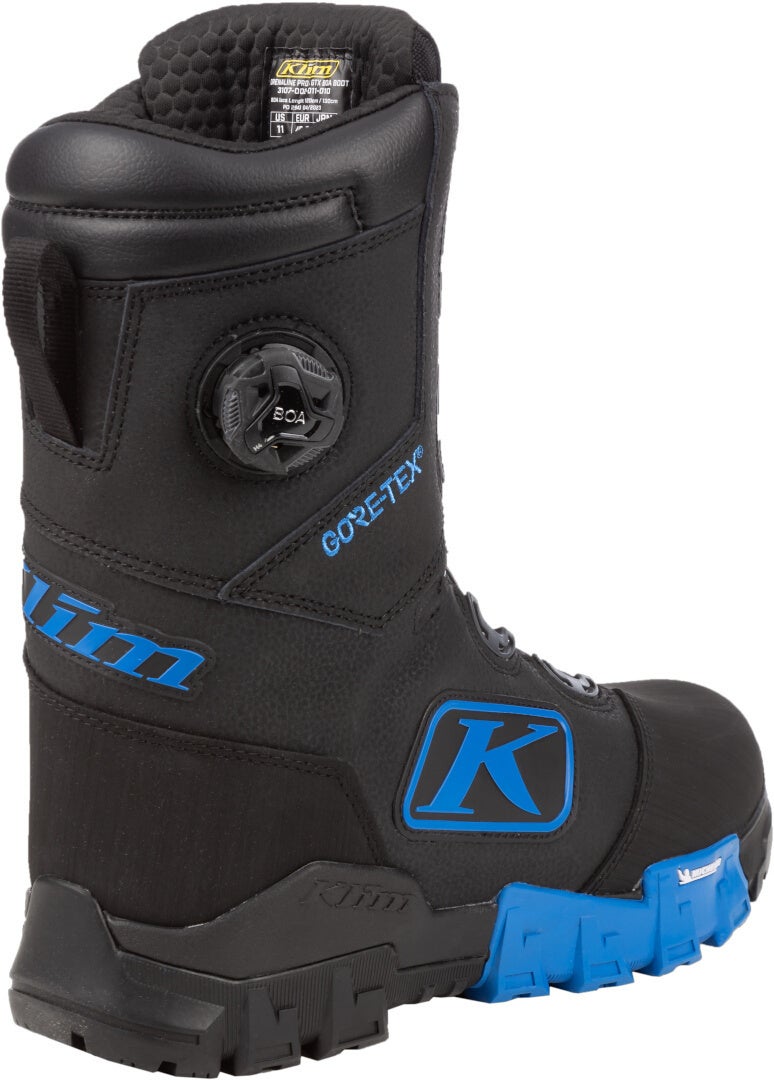 Klim Adrenaline Pro S GTX BOA Snowmobile Boots black/blue 9 Figure 8