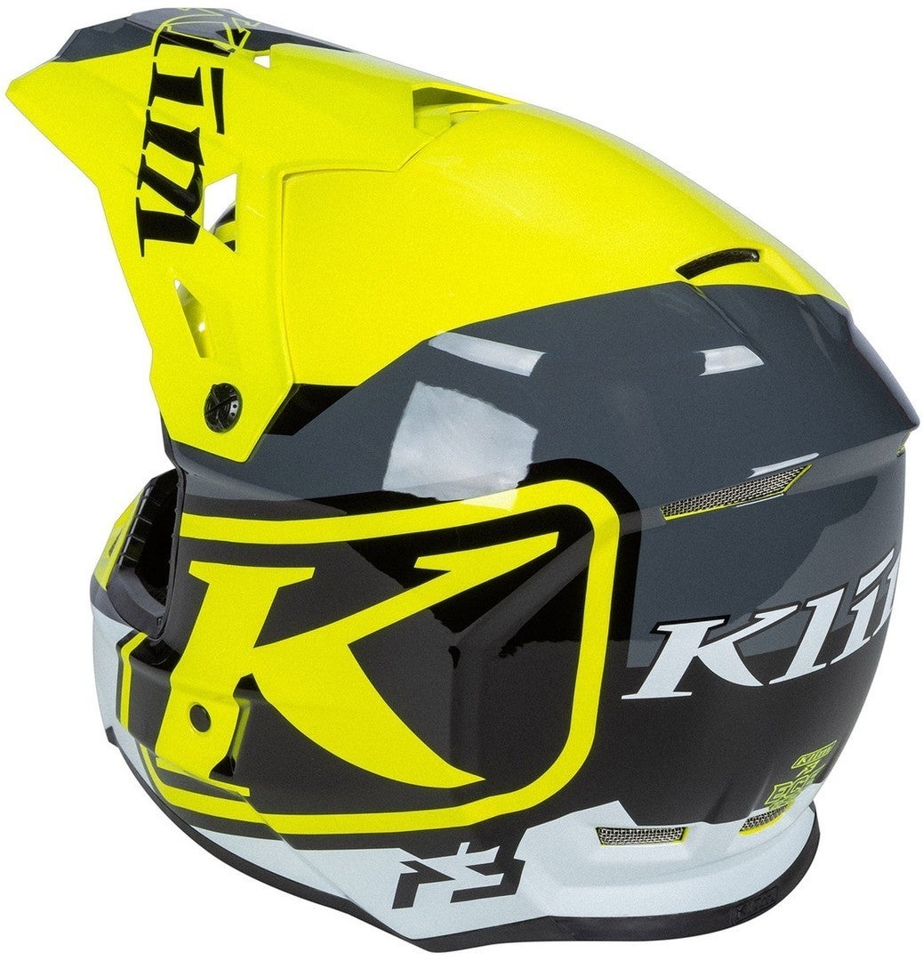 Klim F3 Disarray Casco motocross giallo/nero/bianco XL (60/61) Figura 2
