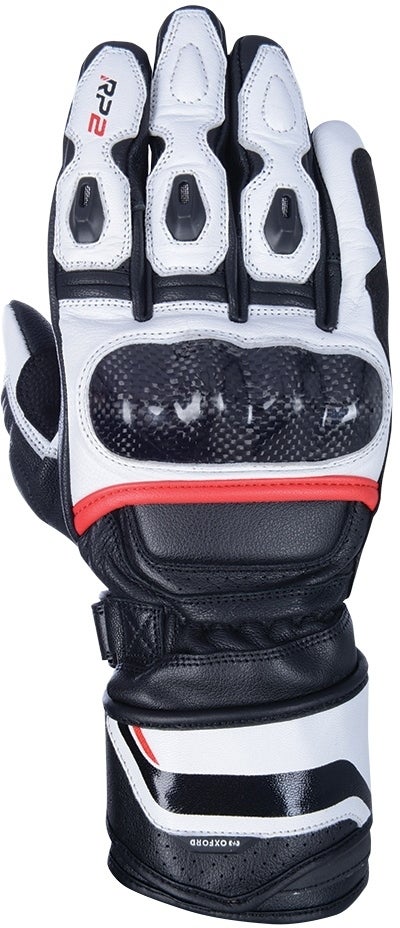 Oxford RP-2 2.0 Motorcycle Gloves black/white/red S Figure 1
