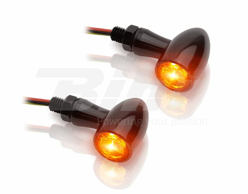 V-DELAR Blinkers LED V-PARTS 12V alu svart Figur 2