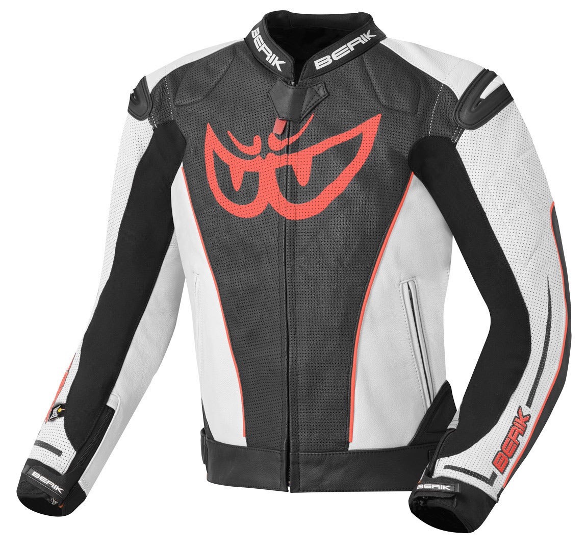 Berik Street Motorcycle Leather Jacket black/white 58 Figure 1