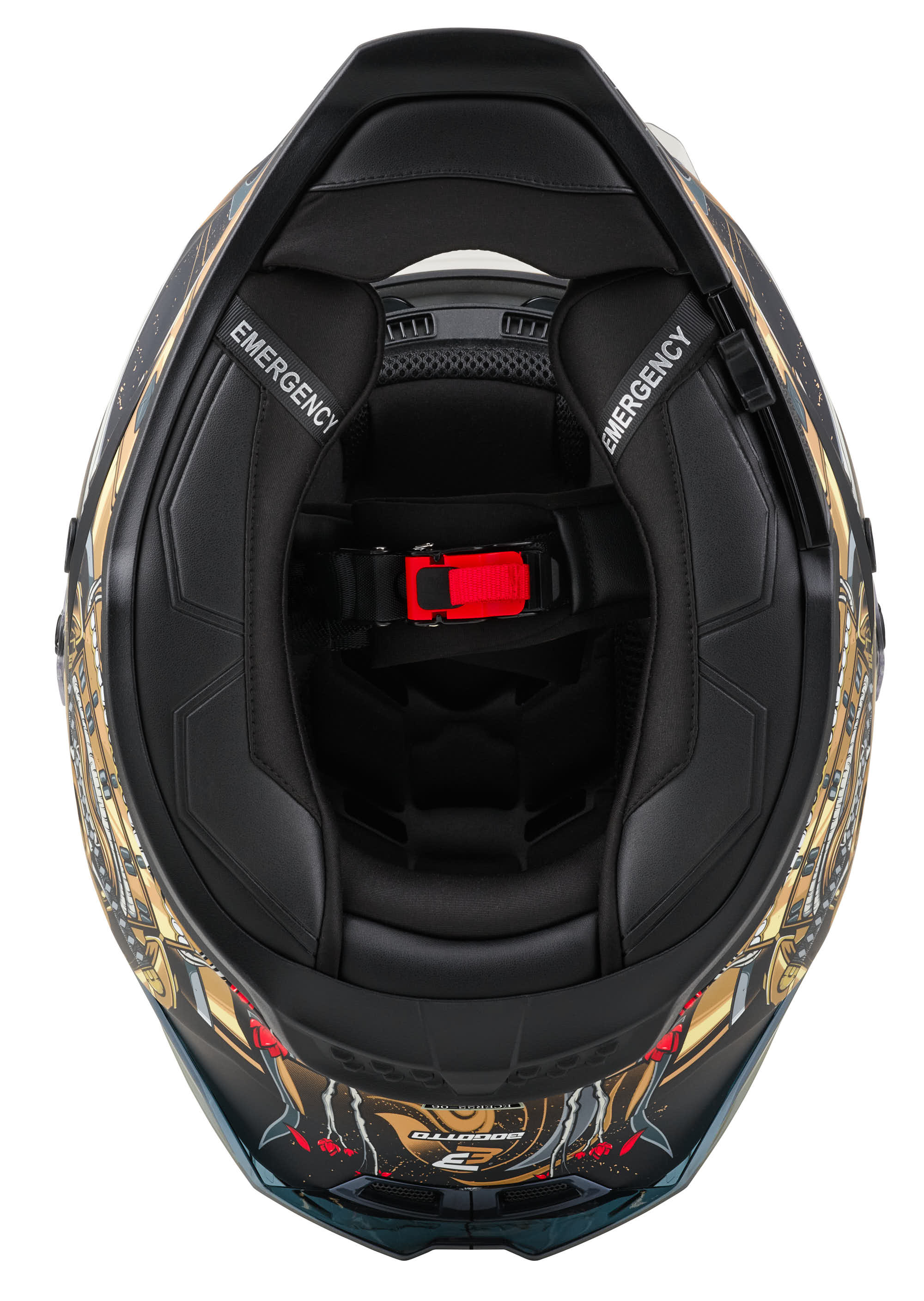 Bogotto Blade Armour Helm schwarz/gold 2XL Abbildung 11