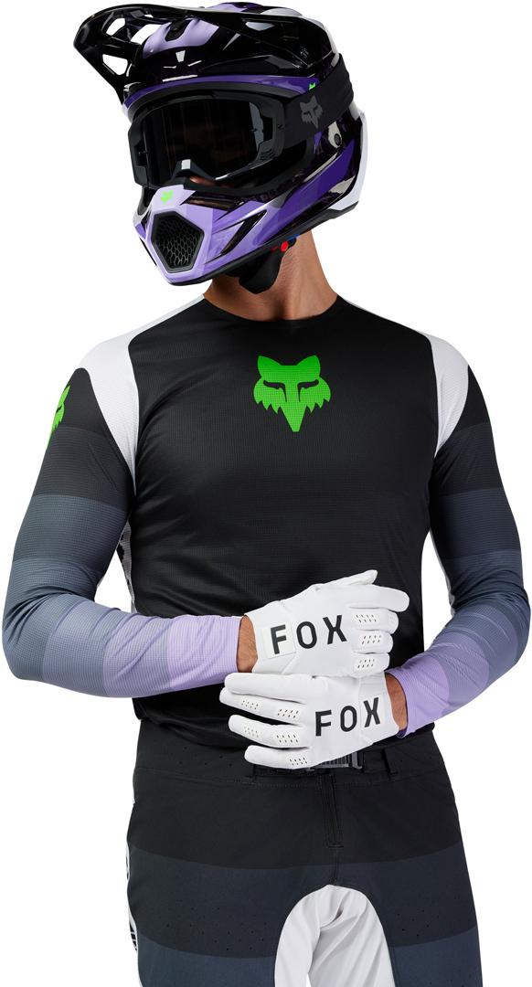 FOX Flexair Grid Motocross tröja Svart/lila XL Figur 9
