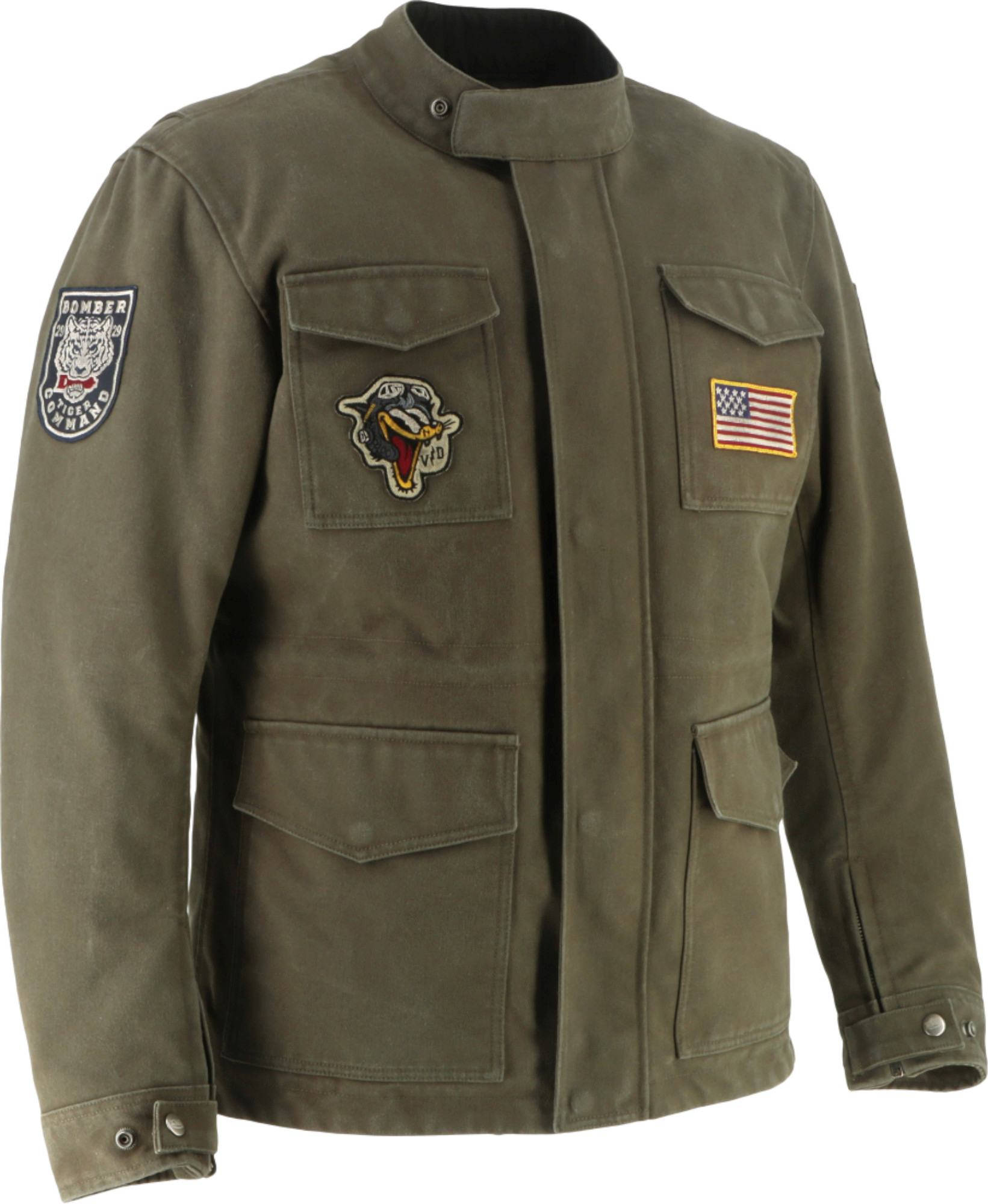 Von Dutch X Helstons Warrior Blouson textile de moto Vert 4XL Figure 3