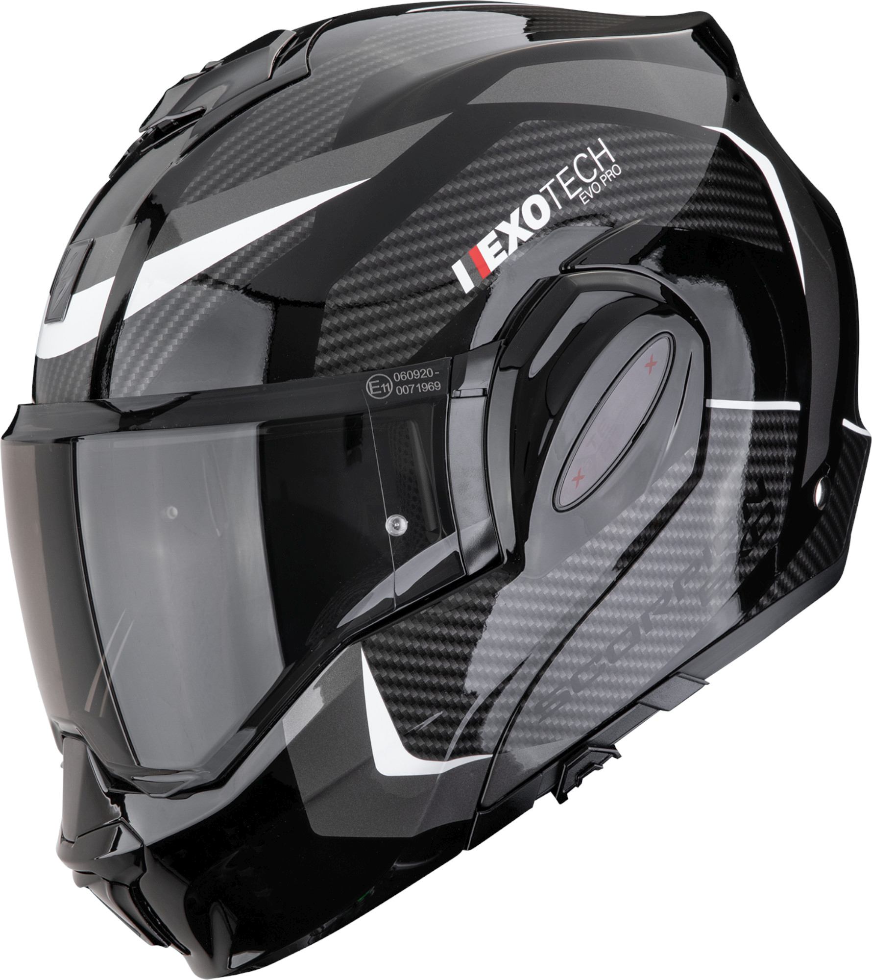 Scorpion Exo-Tech Evo Pro Acuti Casque modulable Noir/Gris/Blanc S (55/56) Figure 1